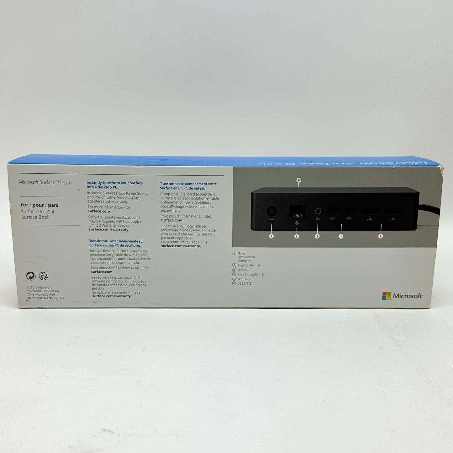 Microsoft Surface Dock 1661 for Surface Pro 3 and 4