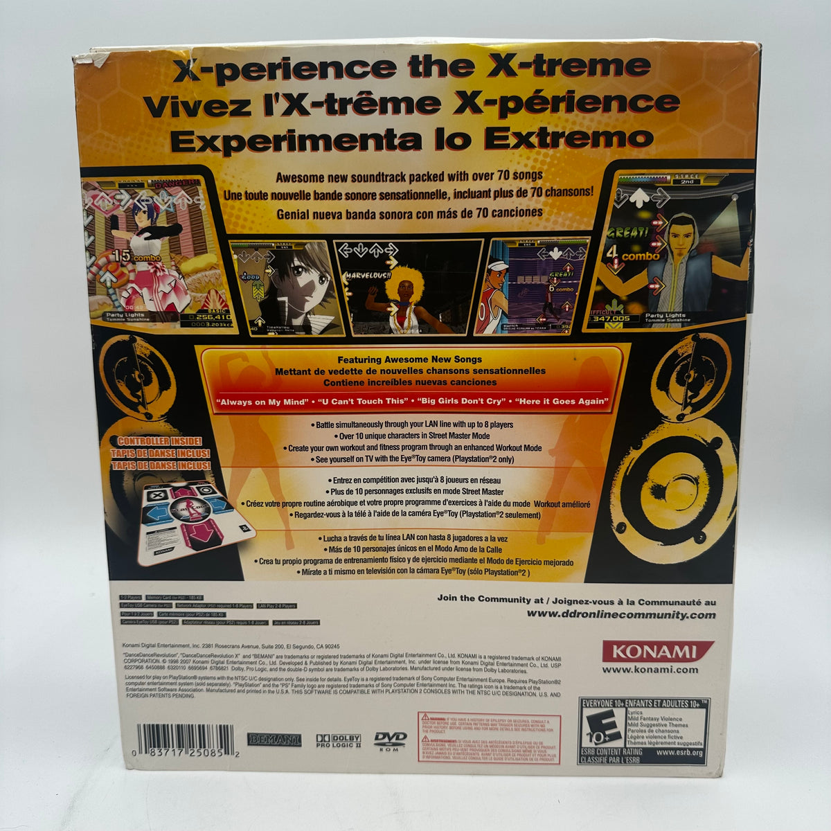 New Dance Dance Revolution X (Sony PlayStation 2 PS2, 2008)