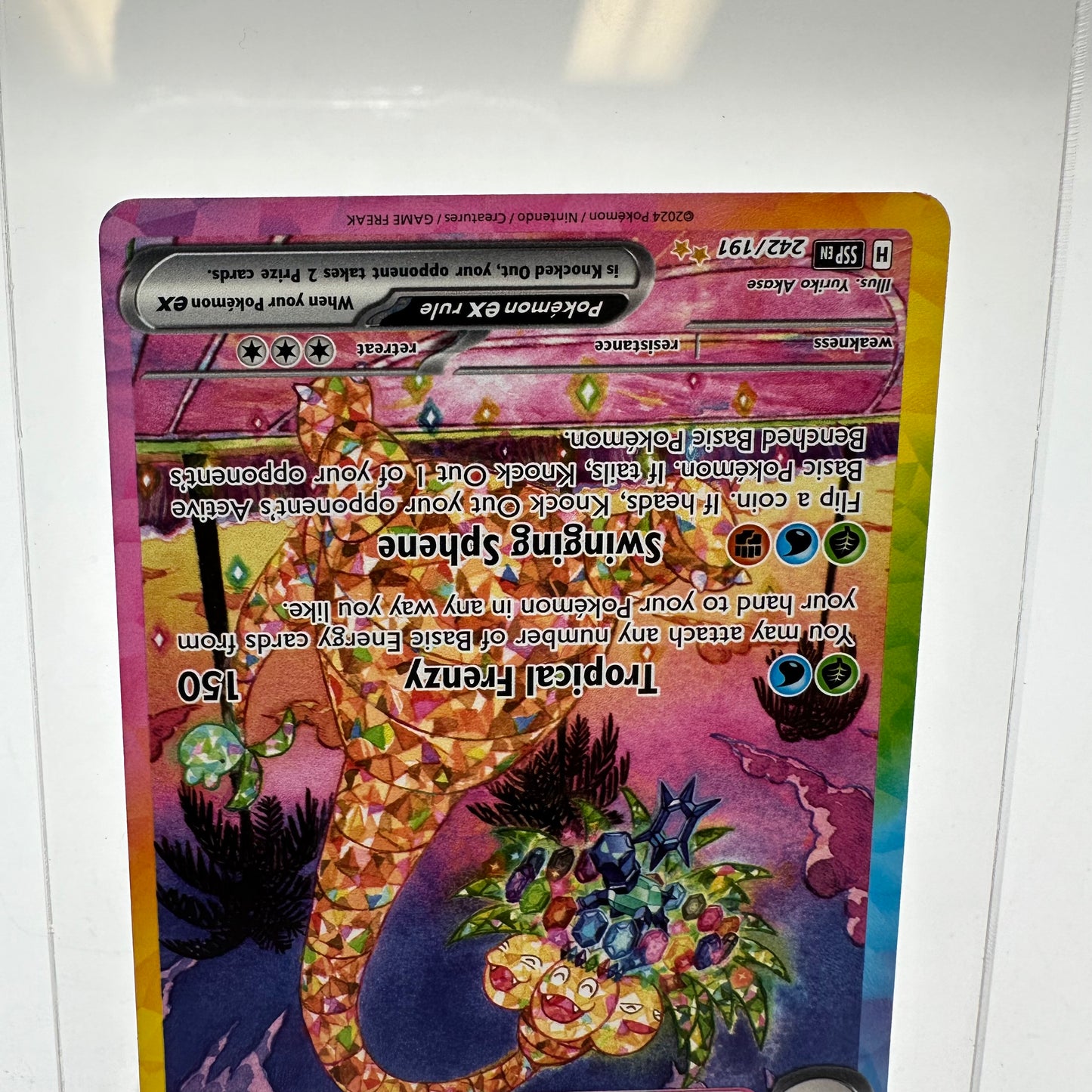 Pokémon TCG Alolan Exeggutor EX 242/191 Surging Sparks Holo 