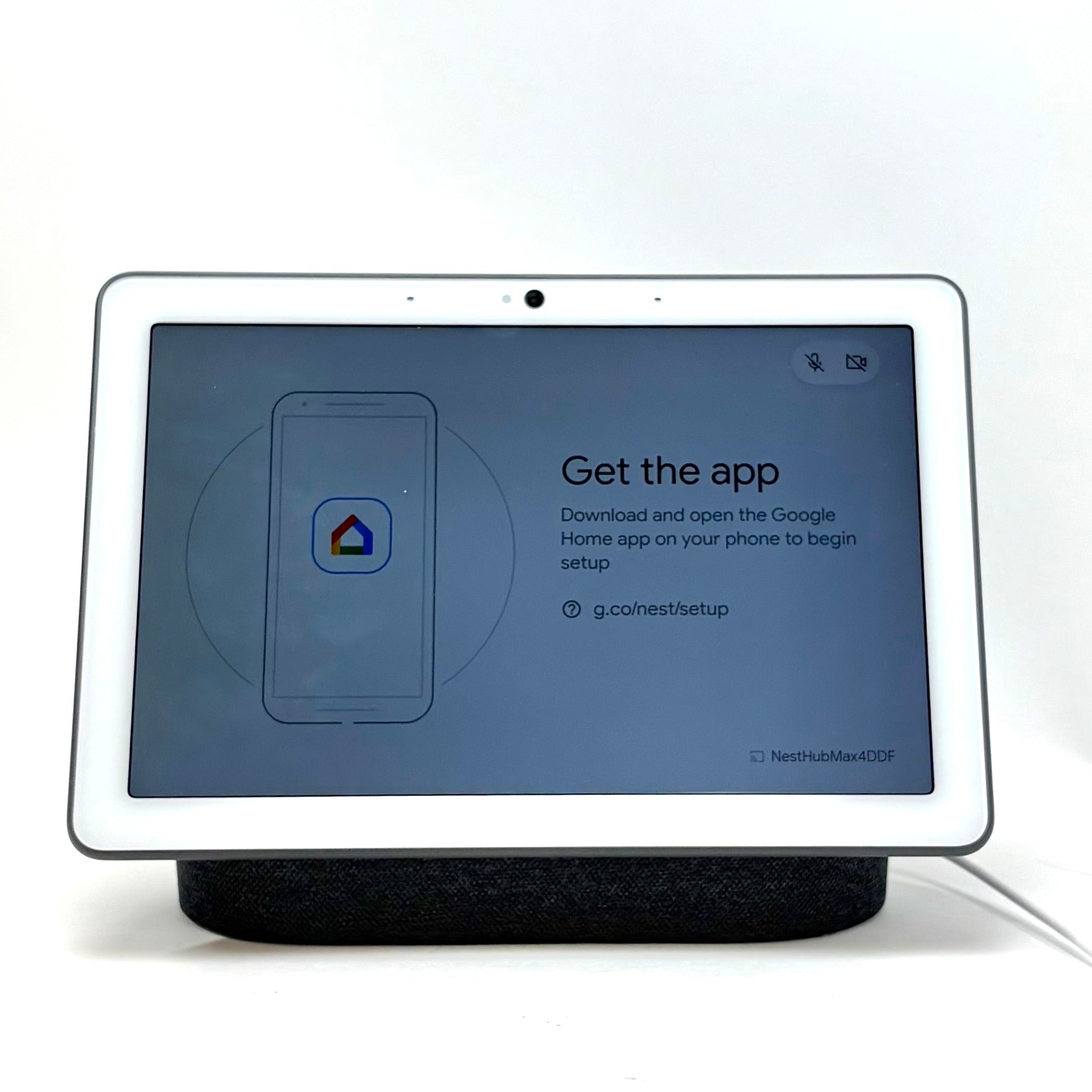 開封未使用Google Nest Hub Max charcoal Google Nest Hub Max - Charcoal, Home Smart Display with
