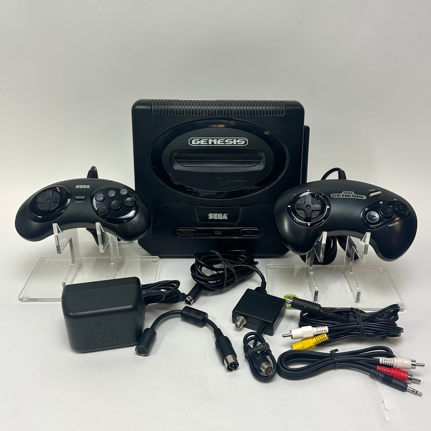 Sega Genesis 2 Black MK-1631 with Two Controllers All Cables