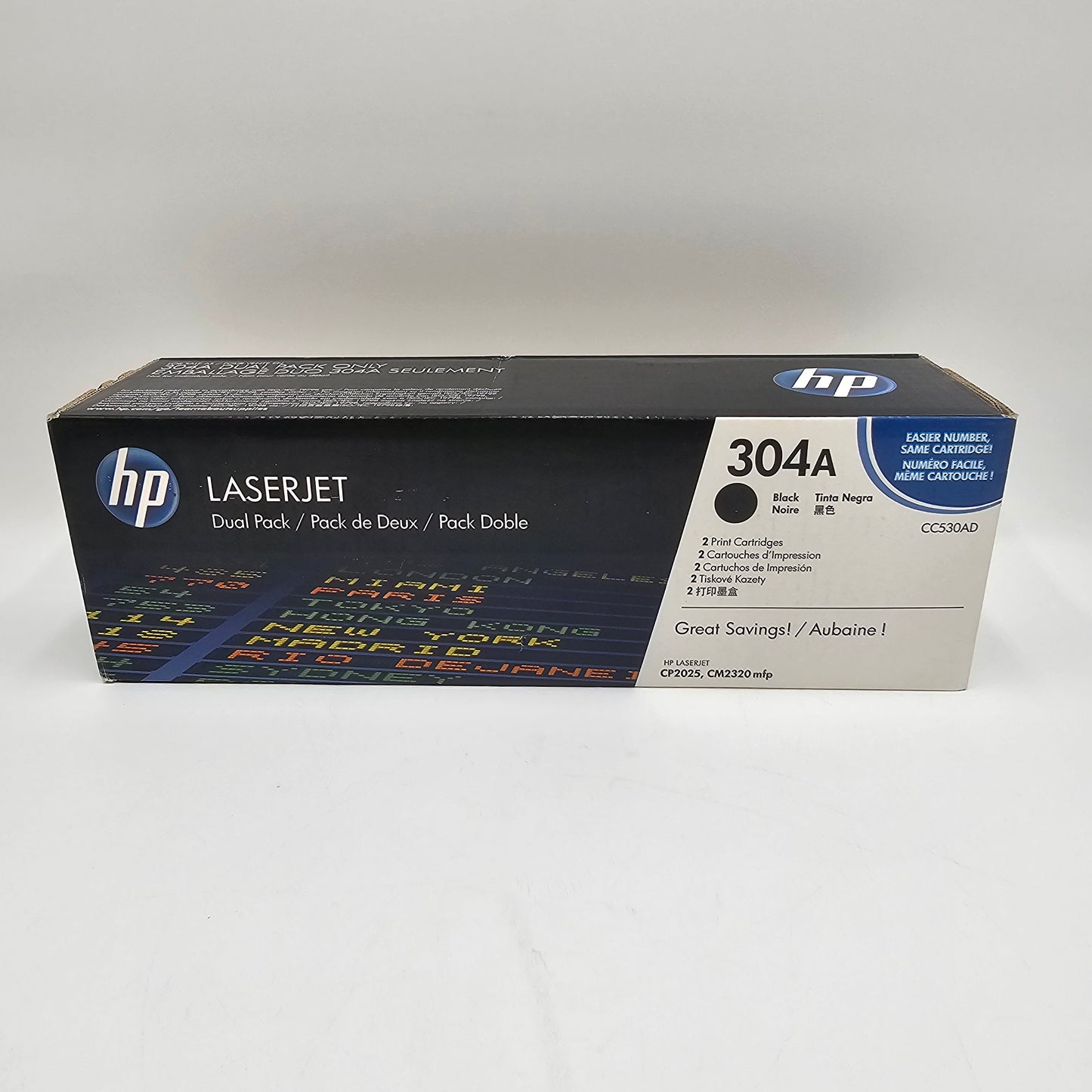 New HP 304A CC530AD Black Toner Cartridge