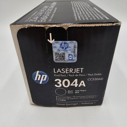 New HP 304A CC530AD Black Toner Cartridge