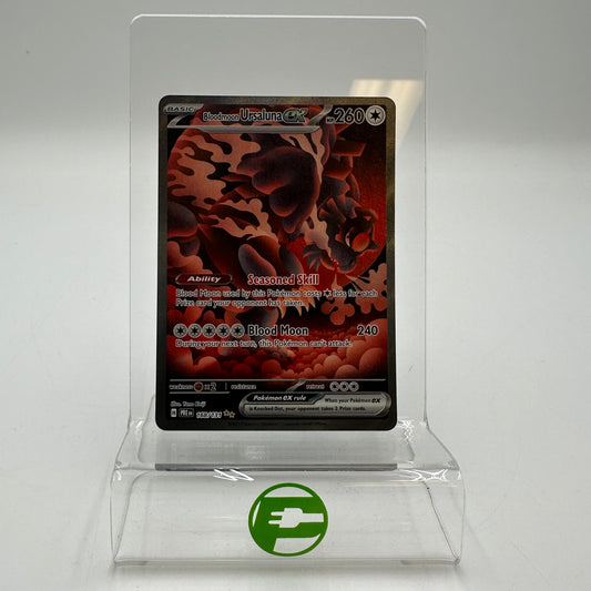 Pokémon TCG Bloodmoon Ursaluna EX #168 Prismatic Evolutions Holo 