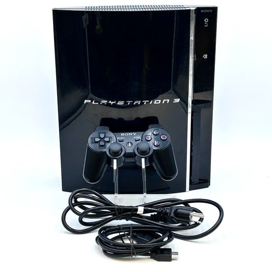 Sony PlayStation 3 Fat Backwards Compatible PS3 750GB Black Console Gaming System CECH-E01