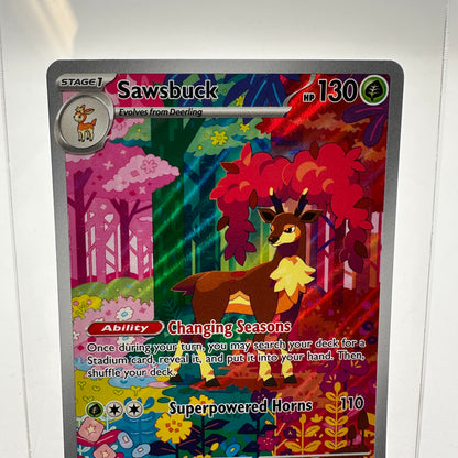 Pokémon TCG Sawsbuck #166 Temporal Forces Holo NM