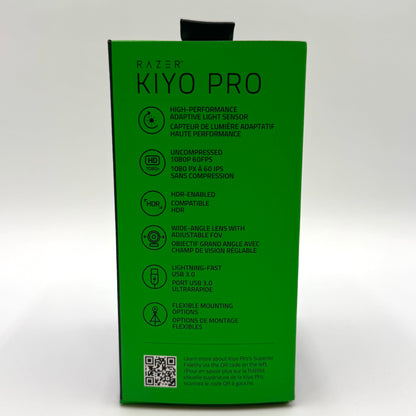 Razer Kiyo Pro USB Camera with High-Performance Adaptive Light Sensor RZ19-0346