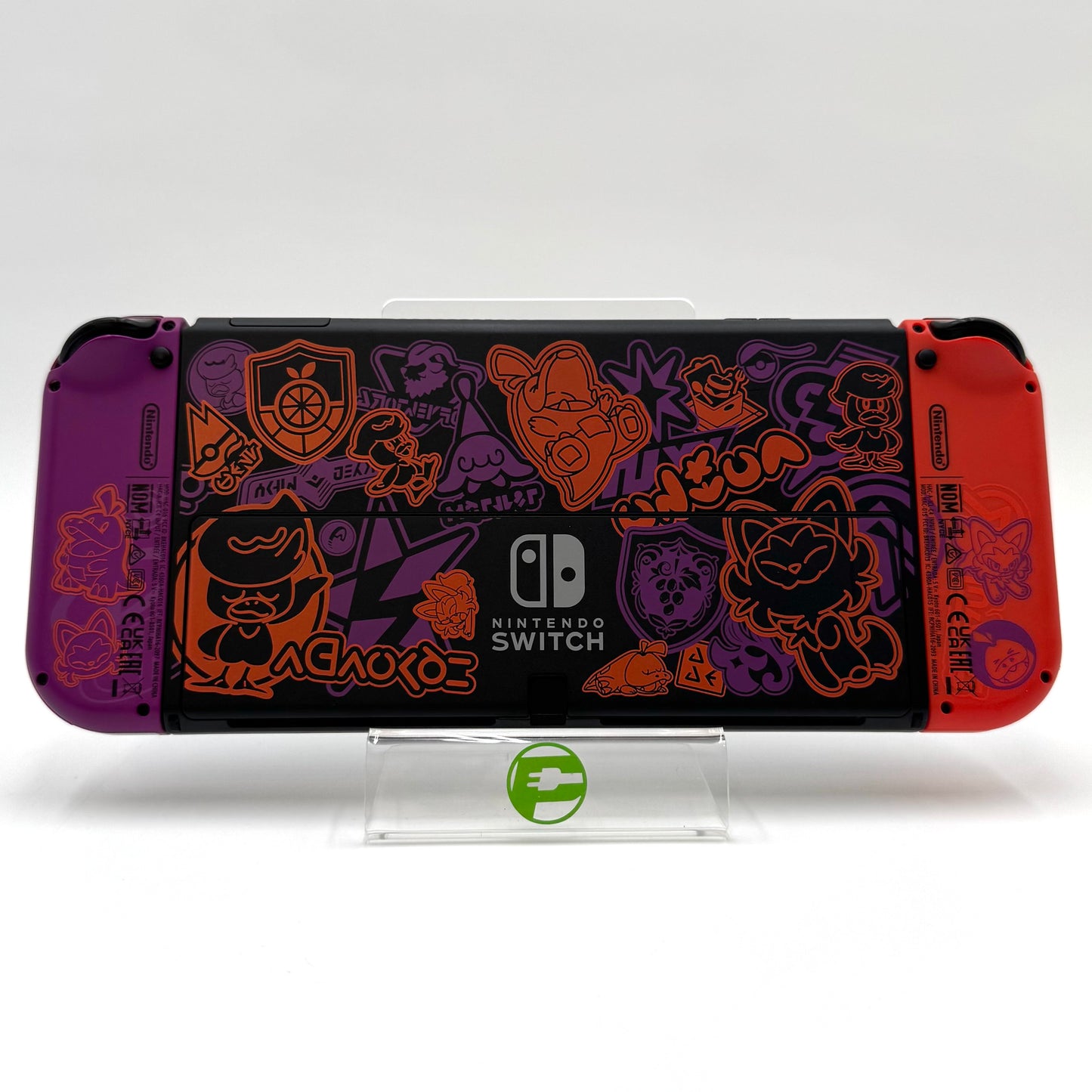 Nintendo Switch OLED Video Game Console HEG-001 Scarlet and Violet Edition