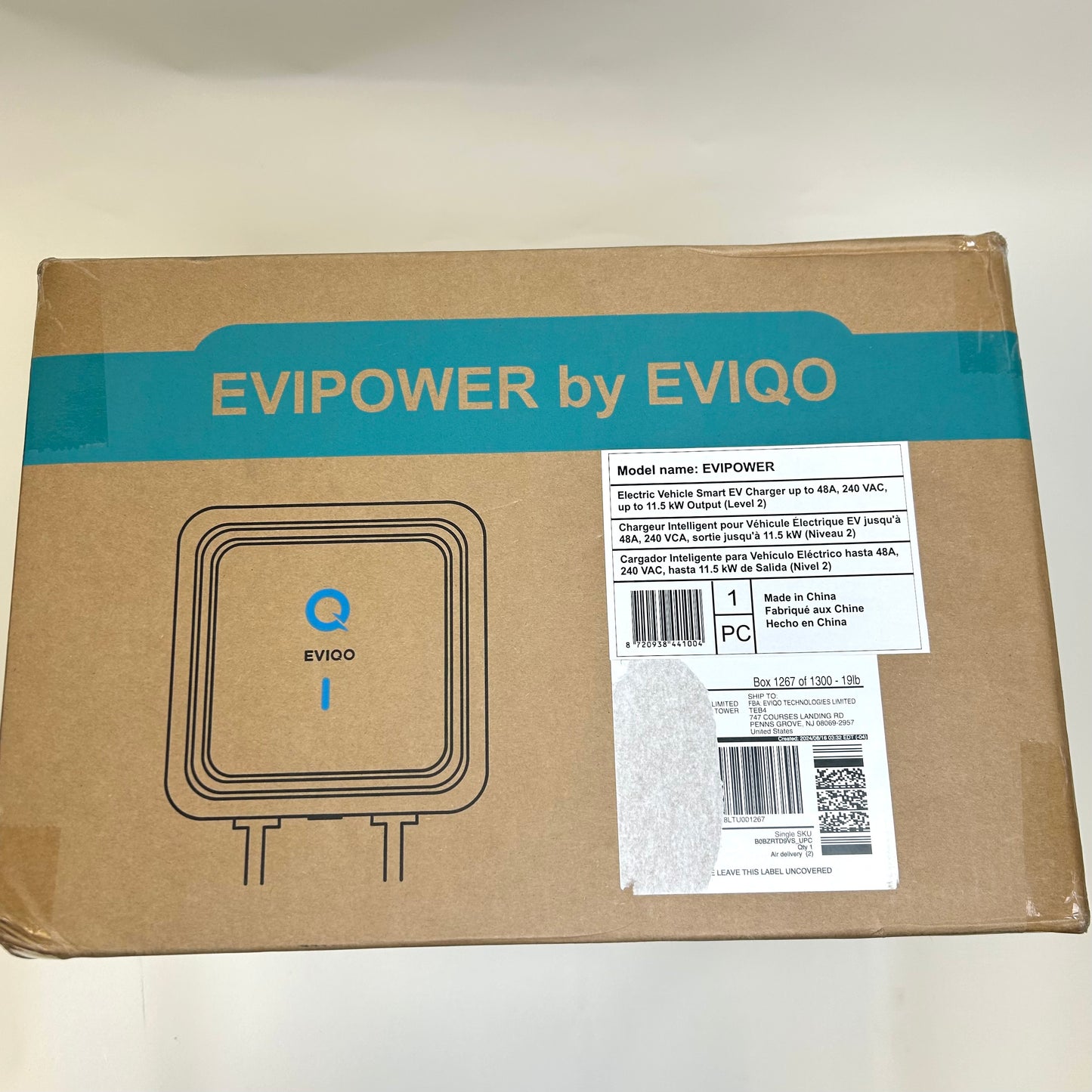 New EVIQO Level 2 Electric Vehicle Smart Charger EVIPOWER