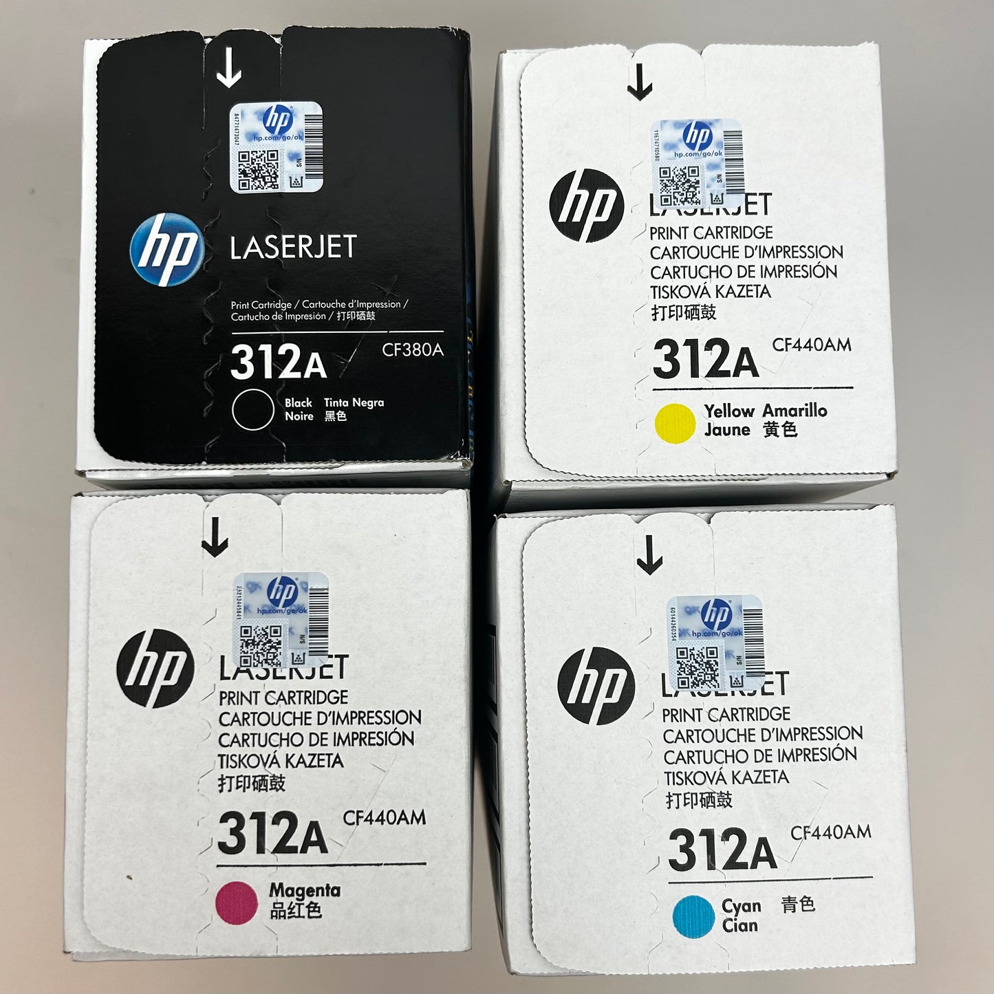 New HP 312A CF380A Multi-Pack Print Cartridge