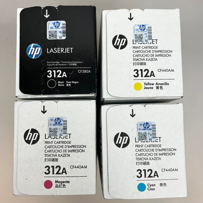 New HP 312A CF380A Multi-Pack Print Cartridge