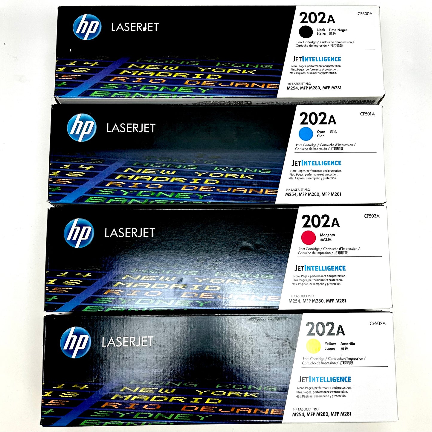 New HP 202A CF500A Black, Cyan, Magenta, Yellow Print Cartridge