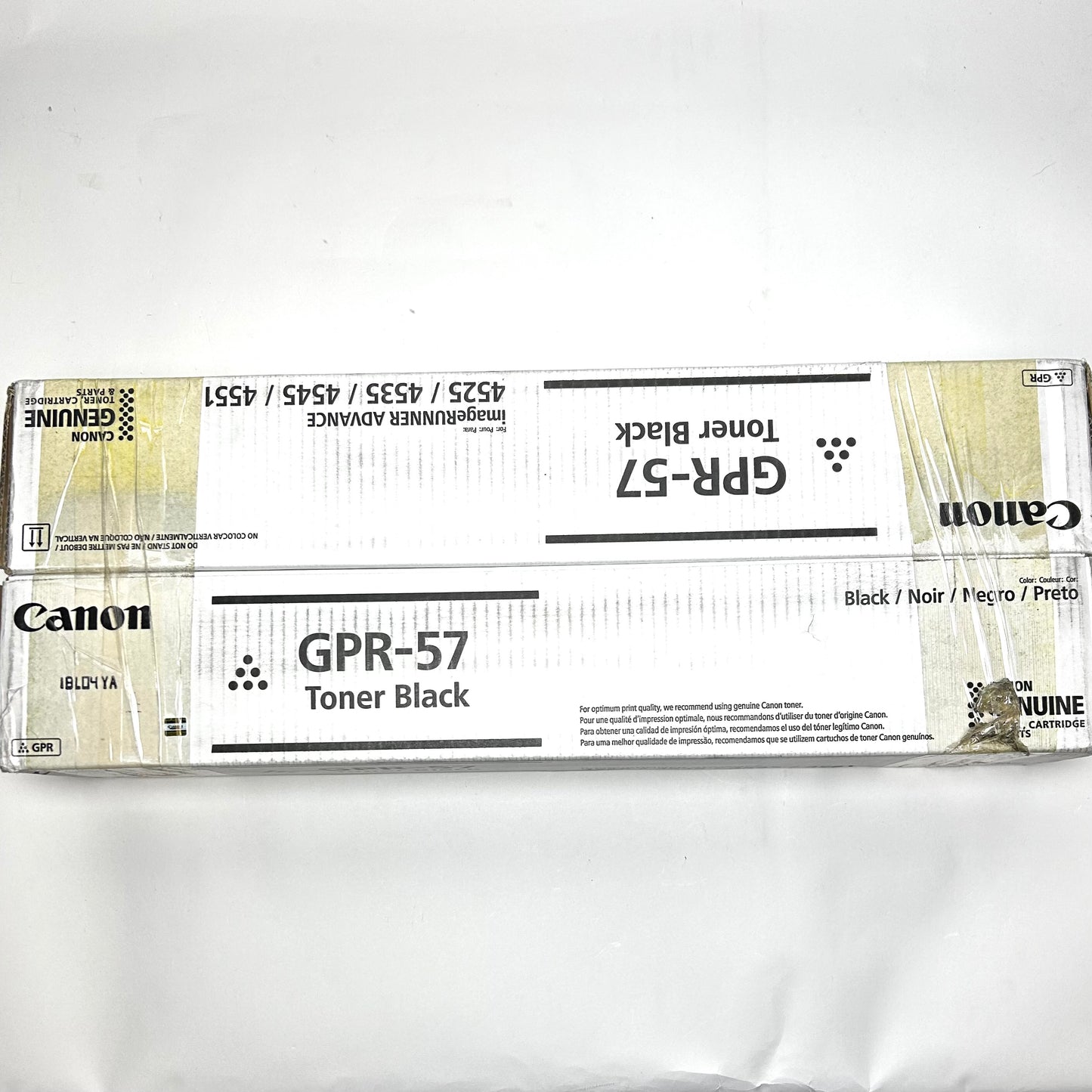 New Canon GPR-57 0473C003AA Black Toner Cartridge Dual Pack