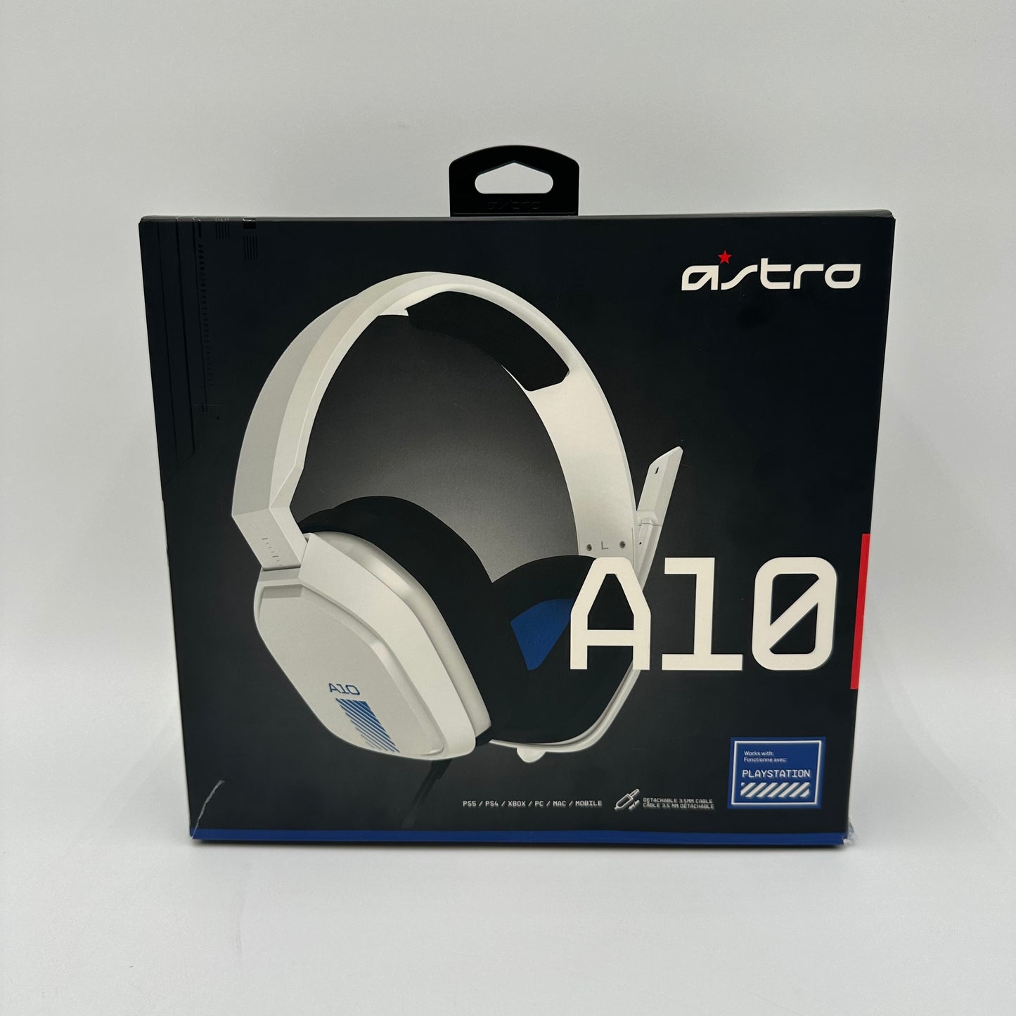 Astro A10 Wired Gaming Headset for PlayStation 4/5 White/Blue 939-001845