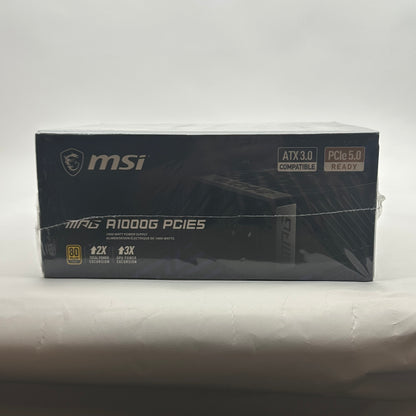 New MSi MPG A1000G MPGA1000GPCIE5 80 Plus Gold 1000W Fully Modular Power Supply