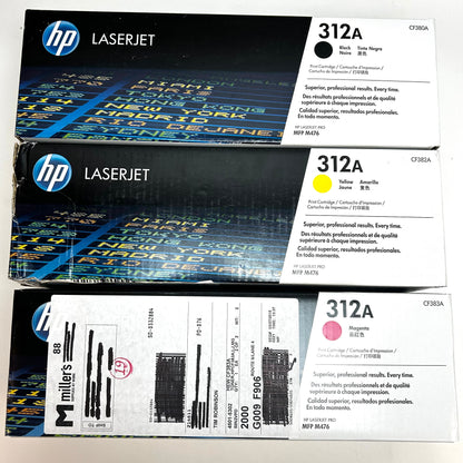 New HP 312A CF380A Multi-Pack Print Cartridge