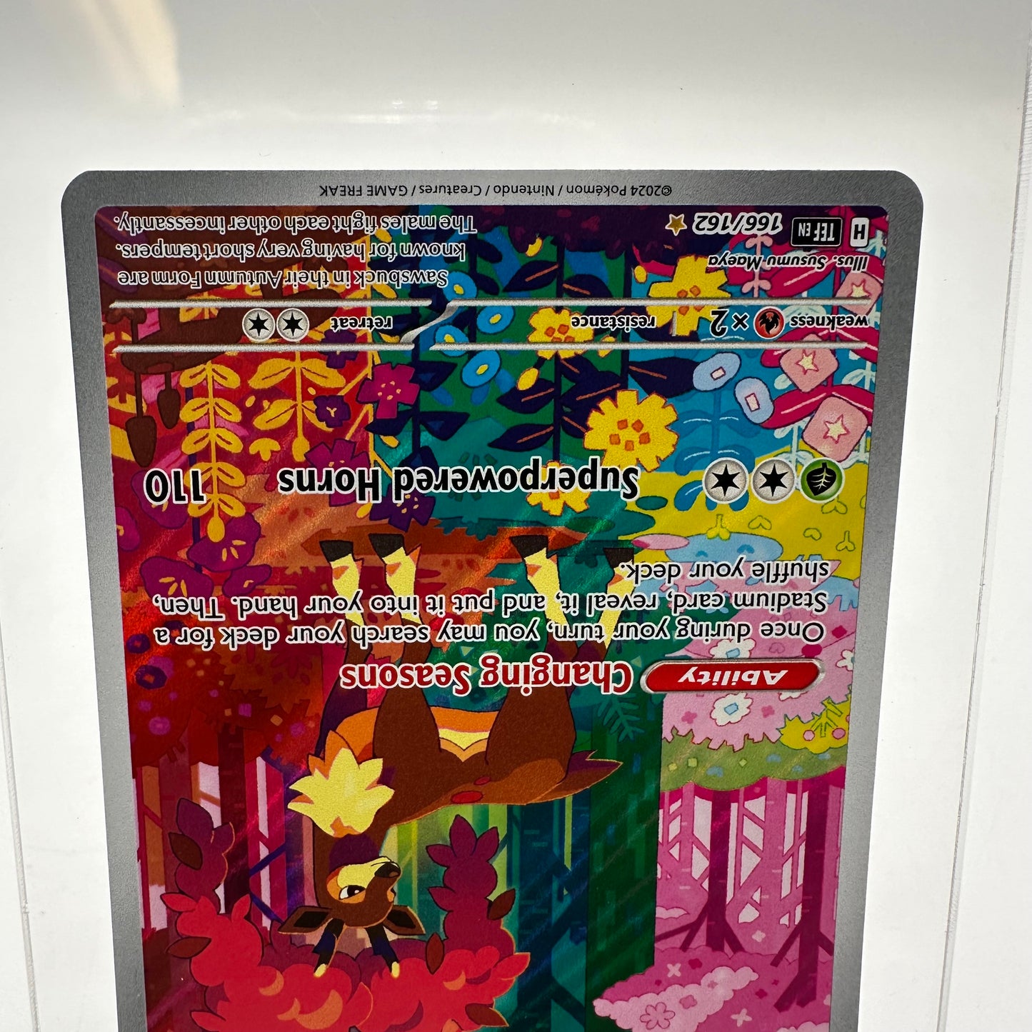 Pokémon TCG Sawsbuck #166 Temporal Forces Holo NM