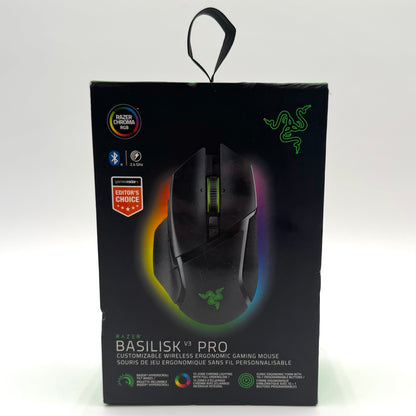 New Razer Basilisk V3 Pro Customizable Wireless Ergonomic Gaming Mouse RZ01-0462