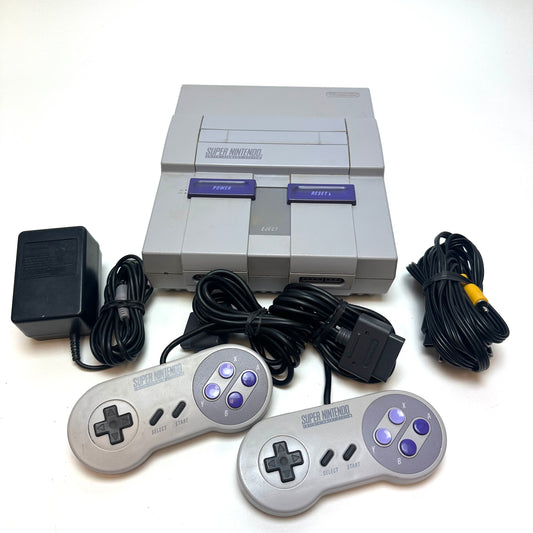 Super Nintendo Super Nintendo Entertainment System SNES Video Game Console SNS-001 Gray