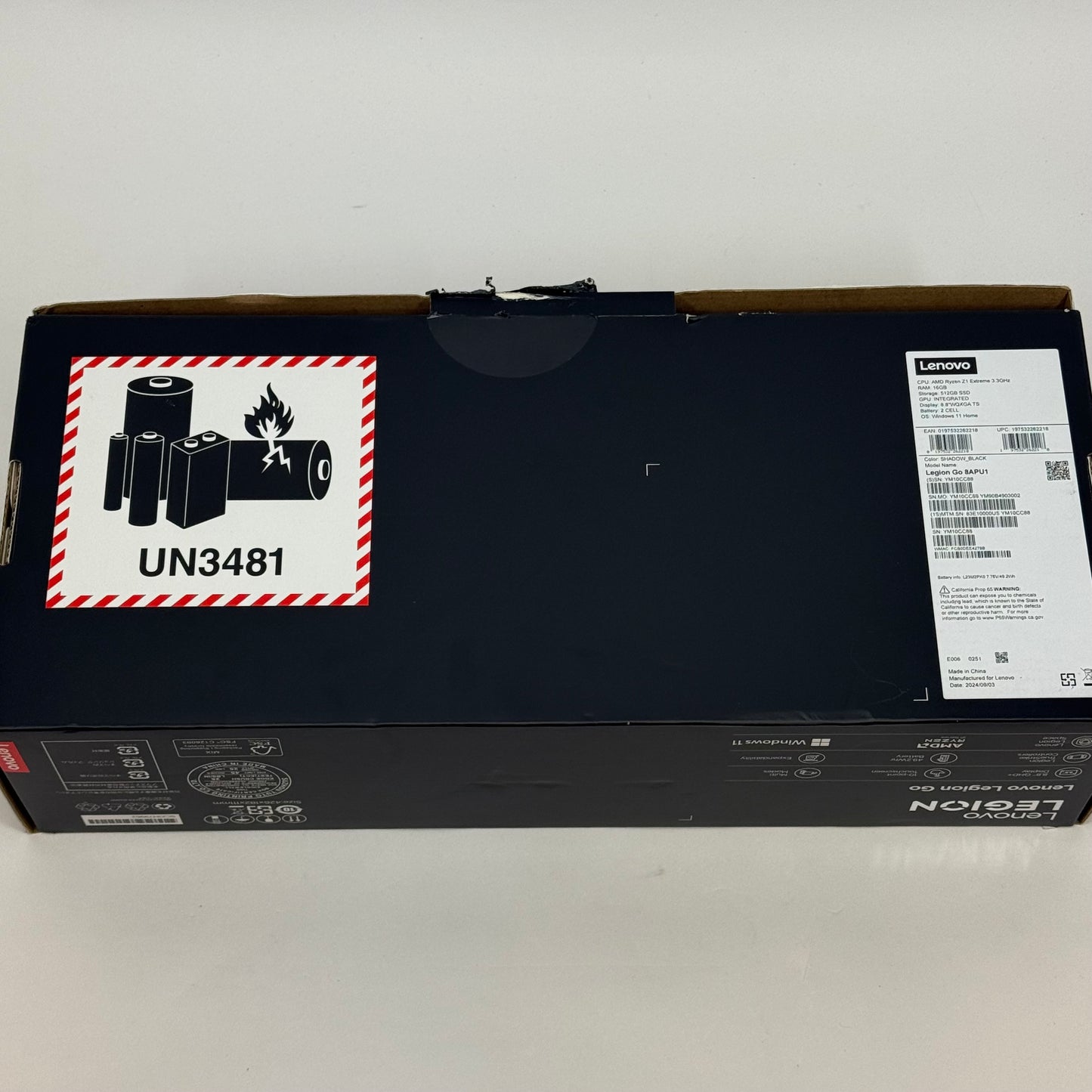 Lenovo Legion Go 8.8" AMD Ryzen Z1 Extreme 16GB RAM 512GB Shadow Black 8APU1