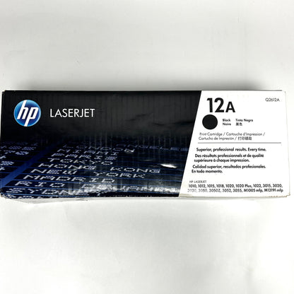 New HP 12A Q2612A Black Print Cartridge