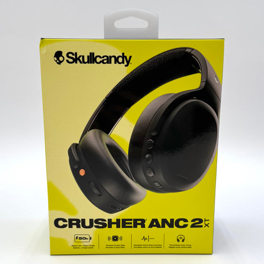 New Skullcandy Crusher Anc 2 XT Over-Ear Headphones True Black S6CAW