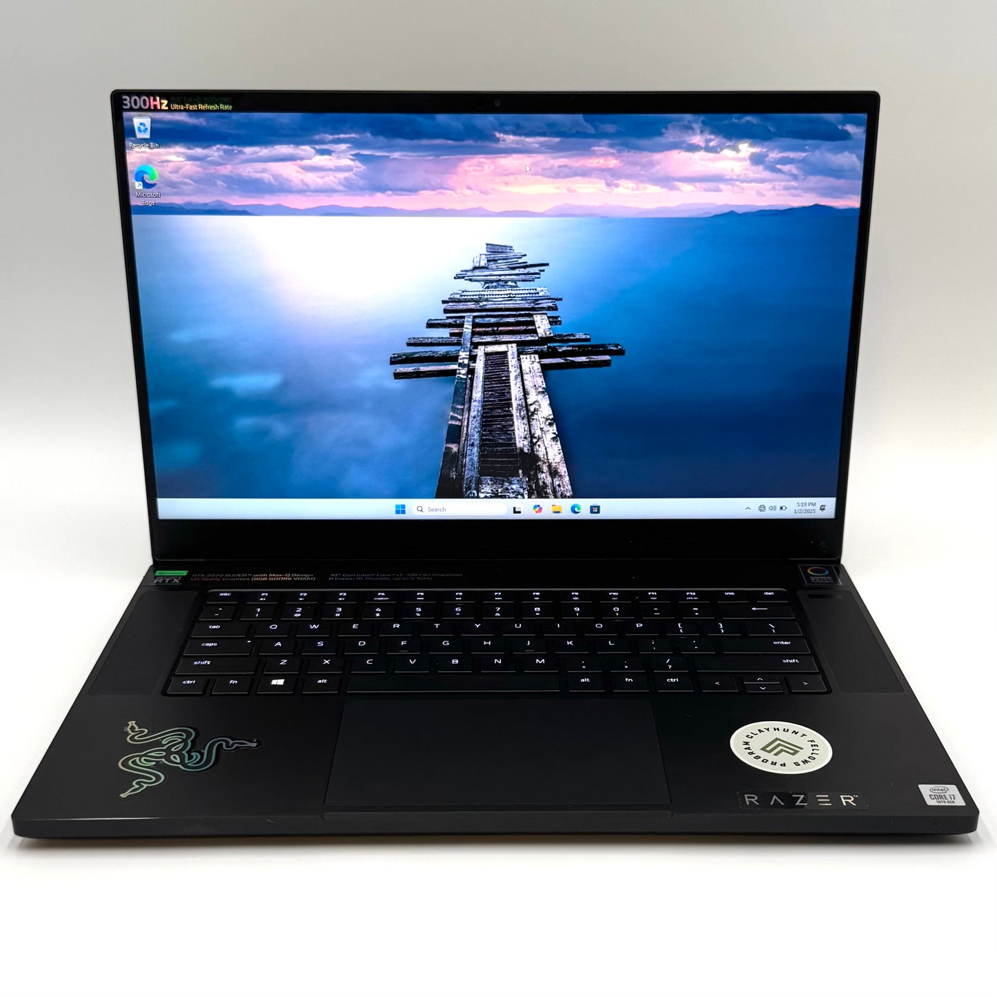 Razer Blade 15 RZ09-0330 15.6" i7-10875H 2.3GHz 16GB RAM 500GB SSD GeForce RTX 2070 Super with Max-Q