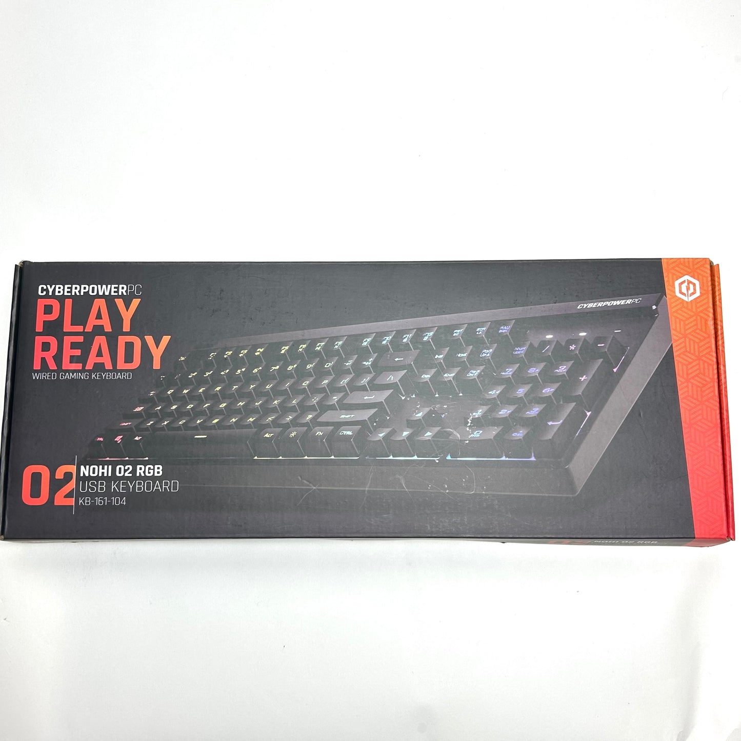 New CyberPower PC Play Ready NOHI 02 RGB Wired Gaming Keybaord KB-161-104