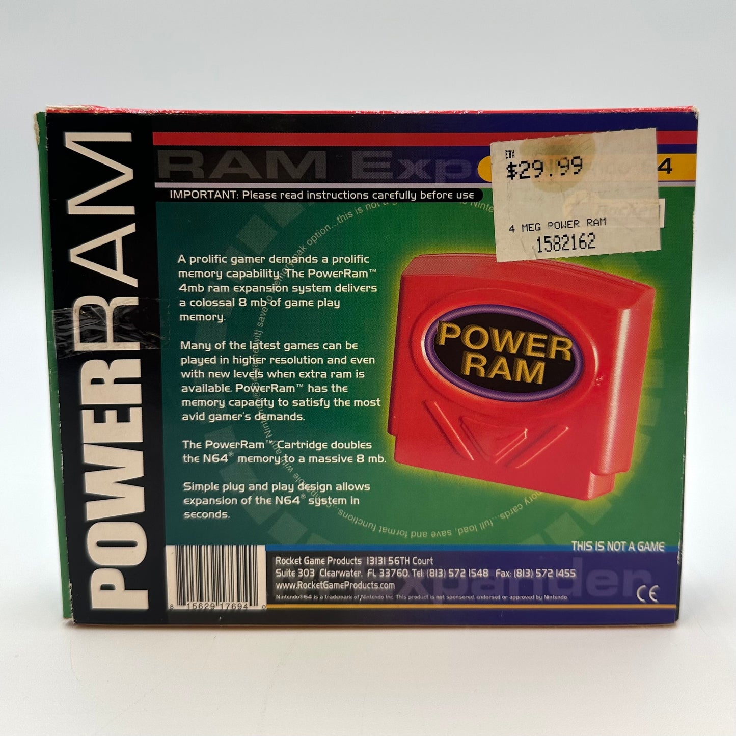 Nintendo 64 N64 Power RAM Expansion Pak