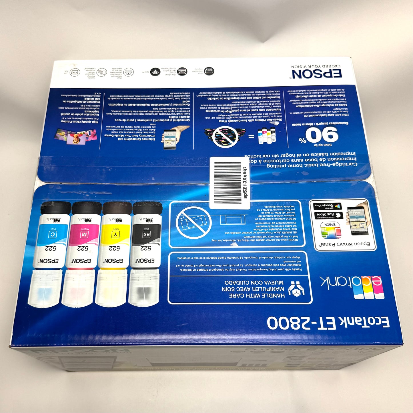 New Epson EcoTank ET-2800 Color Ink-Jet All-in-One Printer - White