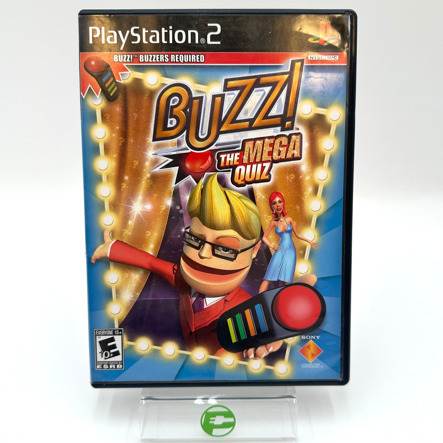 Buzz The Mega Quiz [Bundle] (Sony PlayStation 2 PS2, 2007)