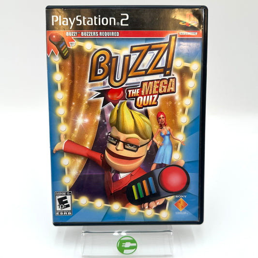Buzz The Mega Quiz [Bundle] (Sony PlayStation 2 PS2, 2007)