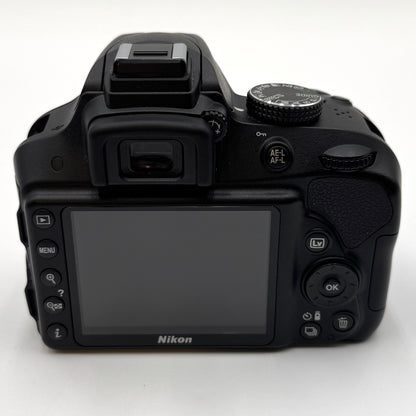 Nikon D3300 24.2MP DSLR Camera 2547 Shutter Count - Body Only