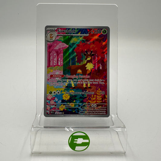 Pokémon TCG Sawsbuck #166 Temporal Forces Holo NM