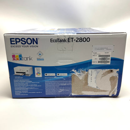 New Epson EcoTank ET-2800 Color Ink-Jet All-in-One Printer - White