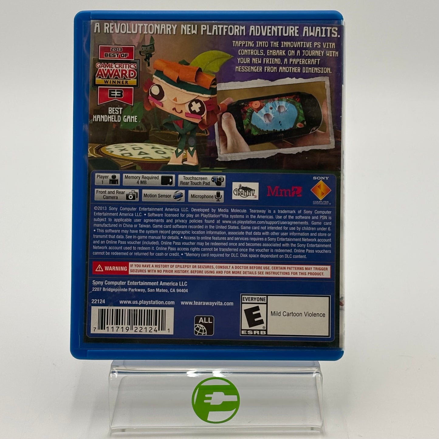 Tearaway (Sony PlayStation Vita PS Vita, 2013)