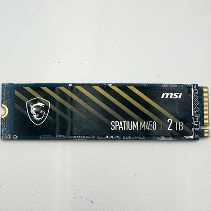 MSi Spatium M450 2TB PCIe M.2 2280 Gen4x4, NVMe 1.4 SSD  ‎S78-440Q510-P83