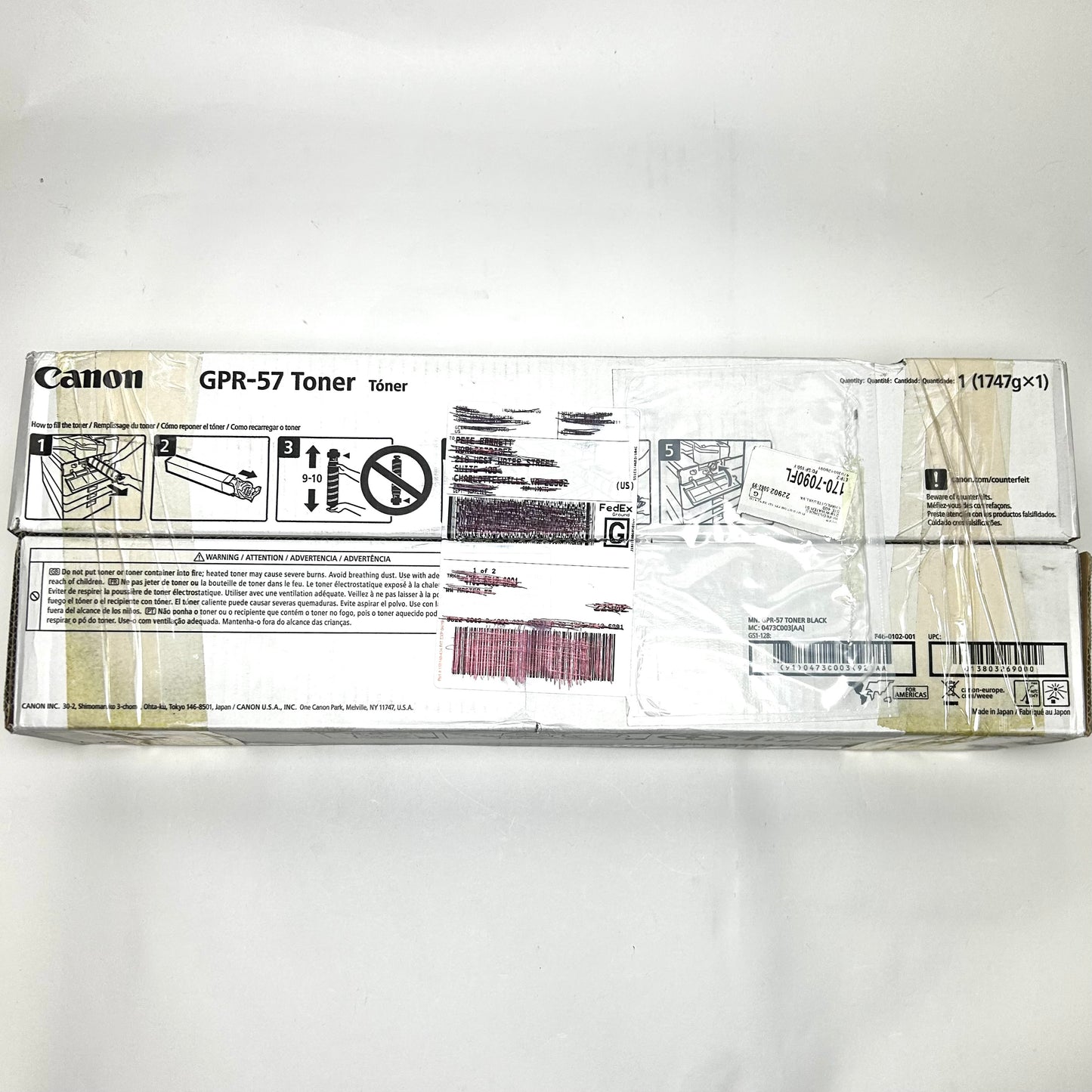 New Canon GPR-57 0473C003AA Black Toner Cartridge Dual Pack