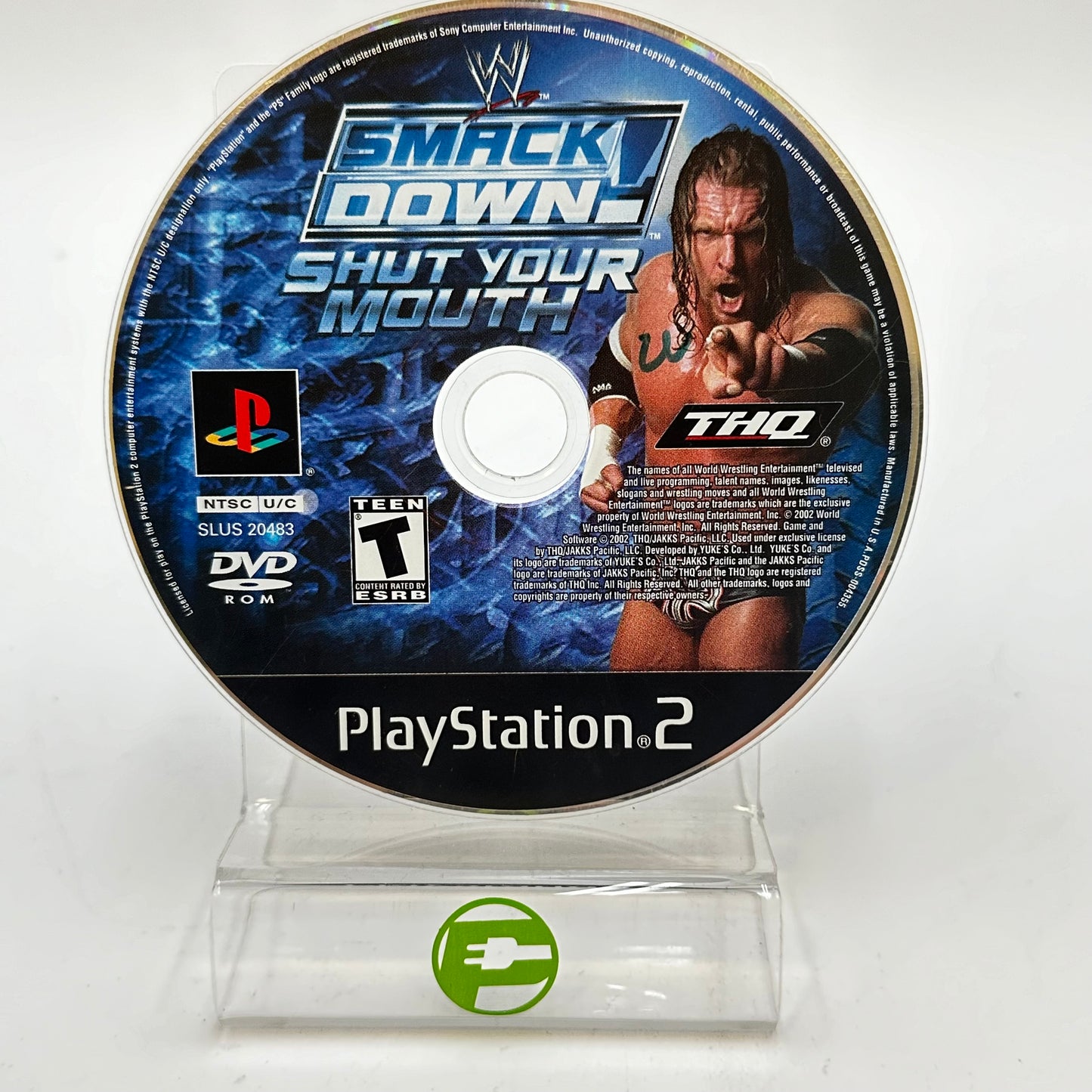 WWE Smackdown Shut Your Mouth (Sony PlayStation 2 PS2, 2002) (Disc Only)