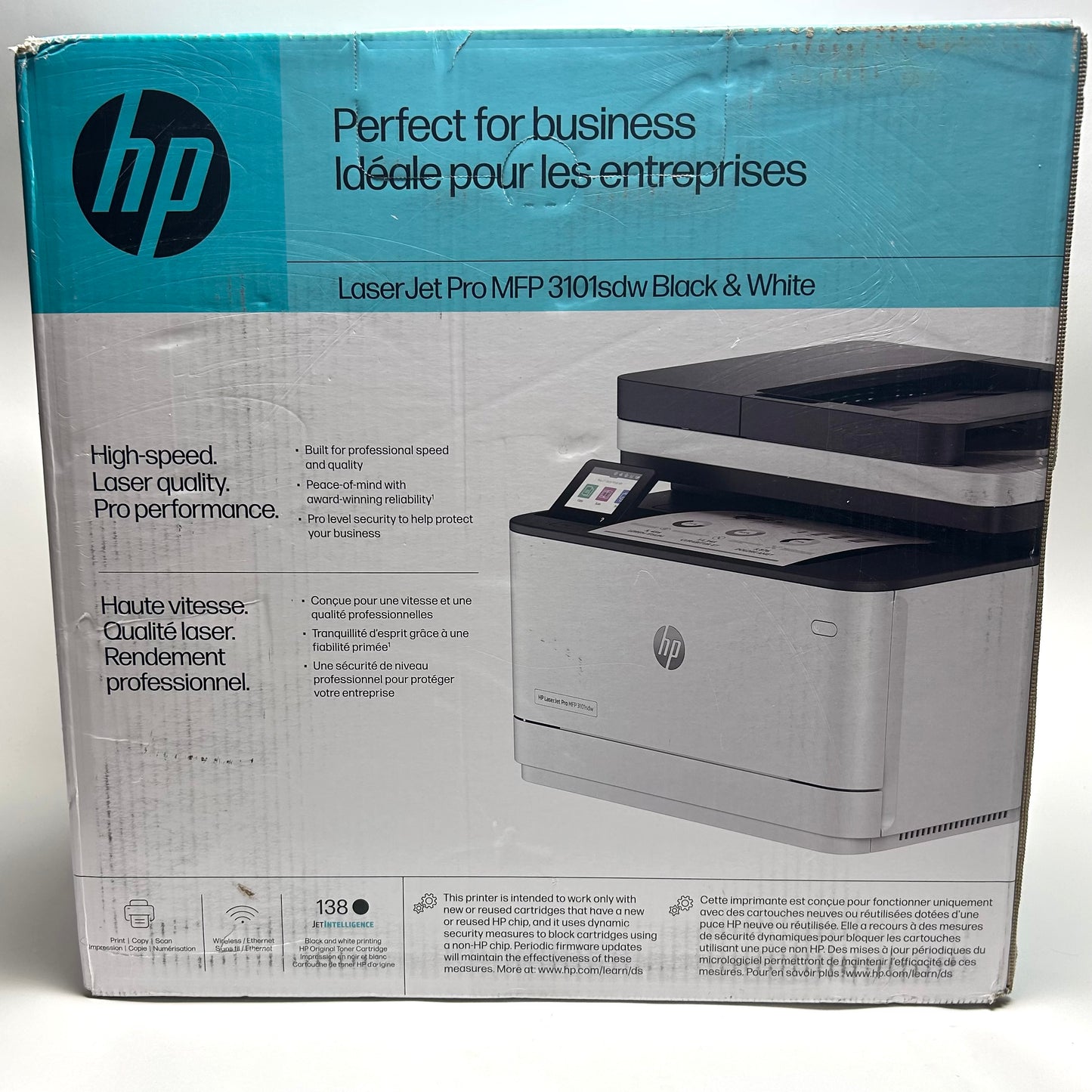 New HP Laser Jet Pro MFP 3101sdw Black and White Printer SHNGC-2001-02