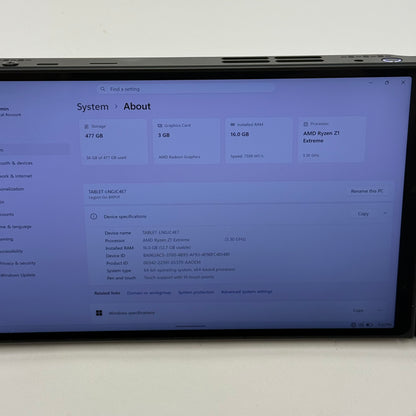 Lenovo Legion Go 8.8" AMD Ryzen Z1 Extreme 16GB RAM 512GB Shadow Black 8APU1