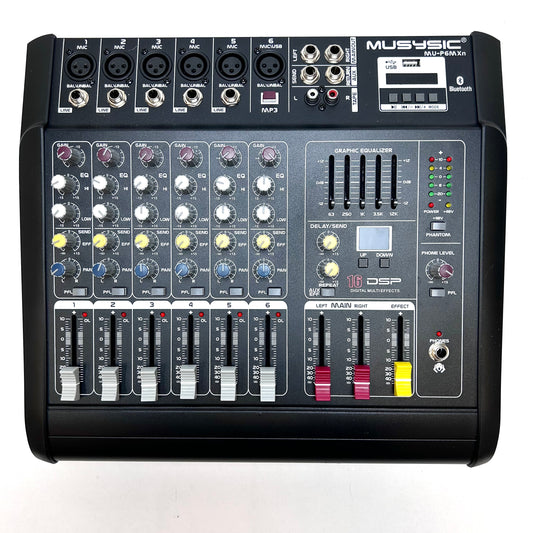 Musysic MU-P6MXN 6-Channel DJ Mixer