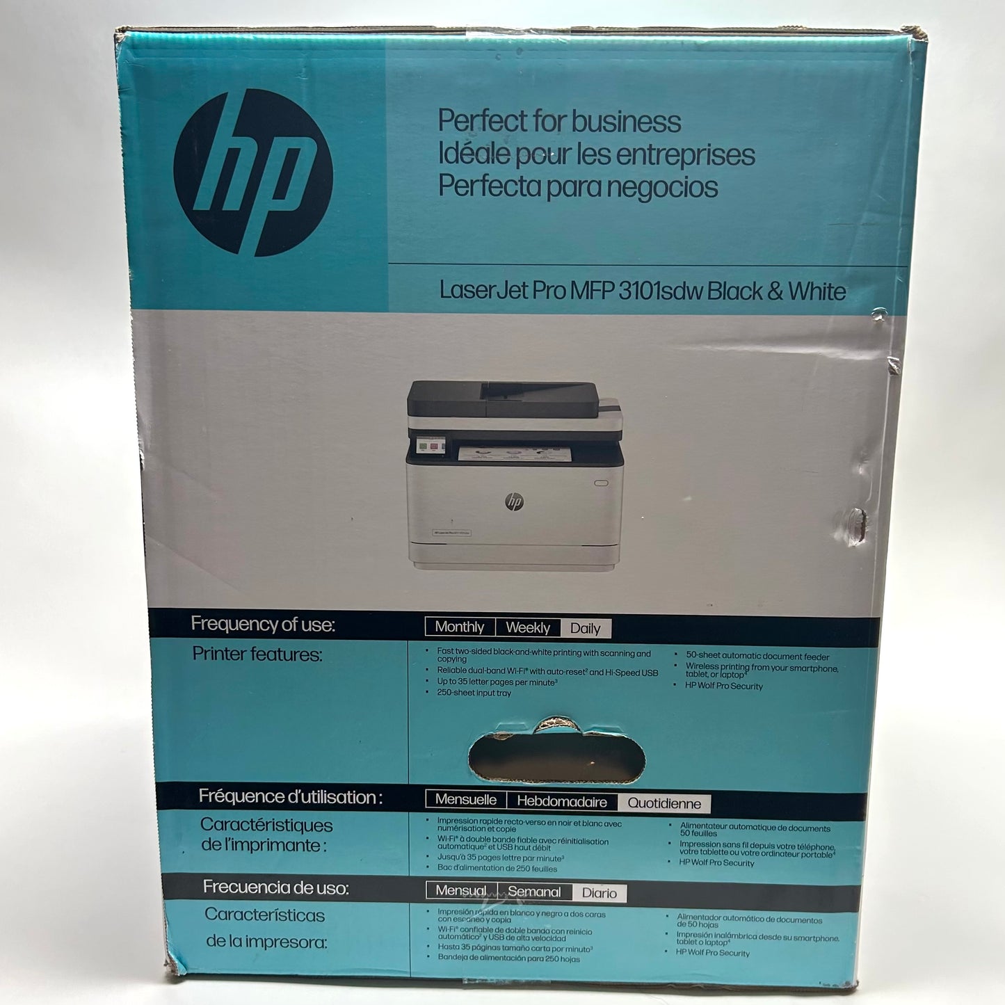 New HP Laser Jet Pro MFP 3101sdw Black and White Printer SHNGC-2001-02