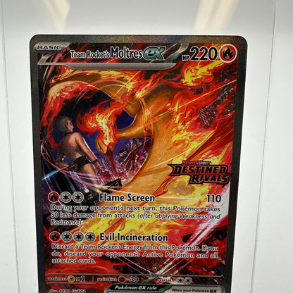 Pokémon TCG Team Rocket's Moltres EX #229 Destined Rivals Holo NM