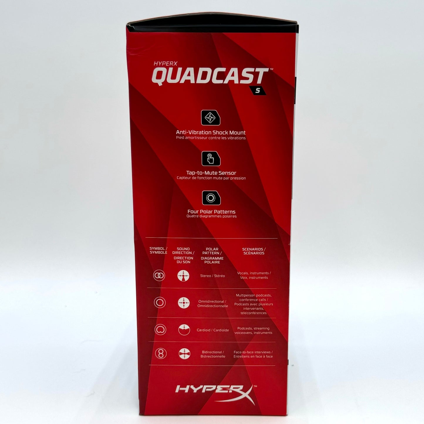 New HyperX QuadCast S RGB LED USB Cardioid Microphone 4P5P7AA - Black